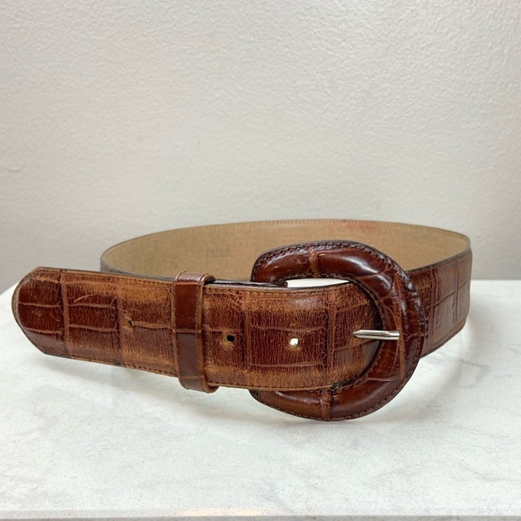 Brown Leather Belt - Picture 2 of 6